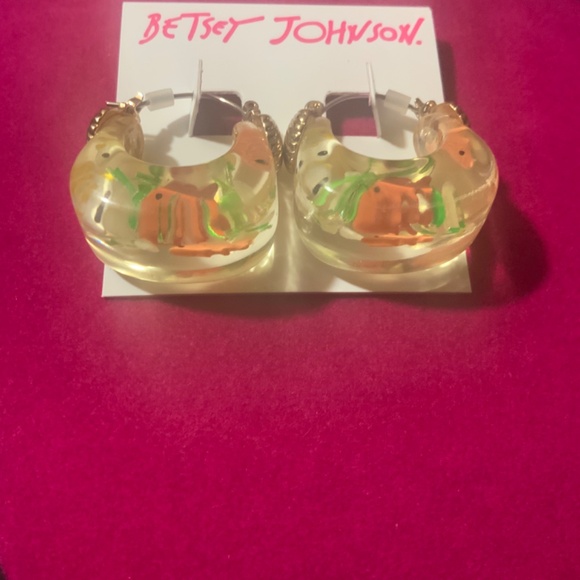 Betsey Johnson Fish Tank Earring's - DP2 - Picture 3 of 4